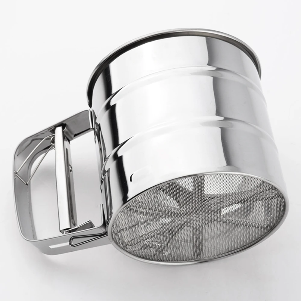 Сито для муки из высококачественной нержавеющей стали|pastry tools|mesh flour sifterflour sifter |