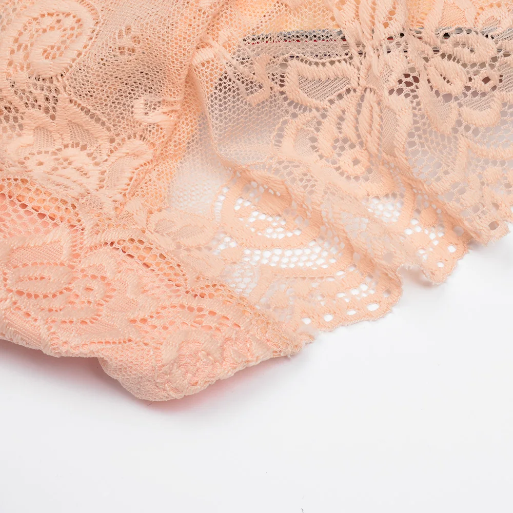 DeRuiLaDy Hot Sale New Lace Transparent Women Low Rise Sexy Underwear Panty Women's Bowknot Lace Crotch Briefs