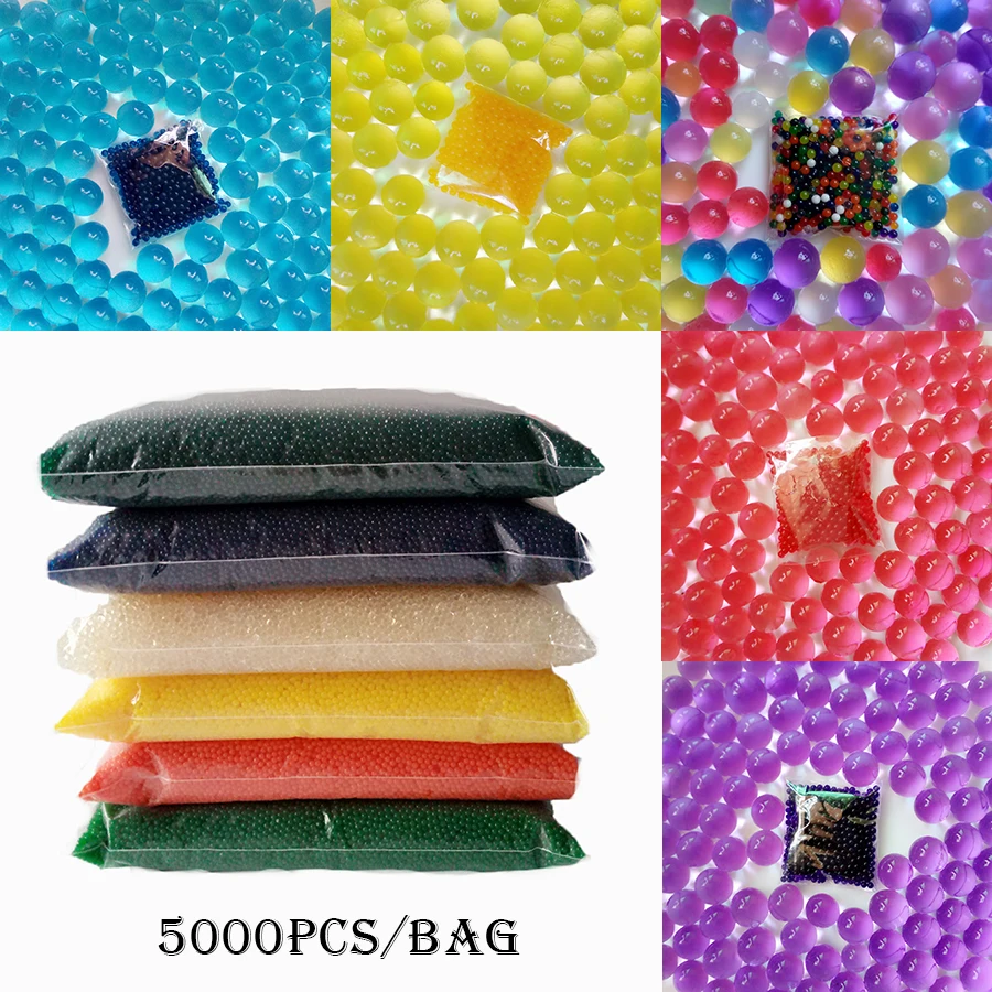 Гидрогелевые шарики для выращивания воды 5000 шт. Водяные Шарики в форме жемчуга