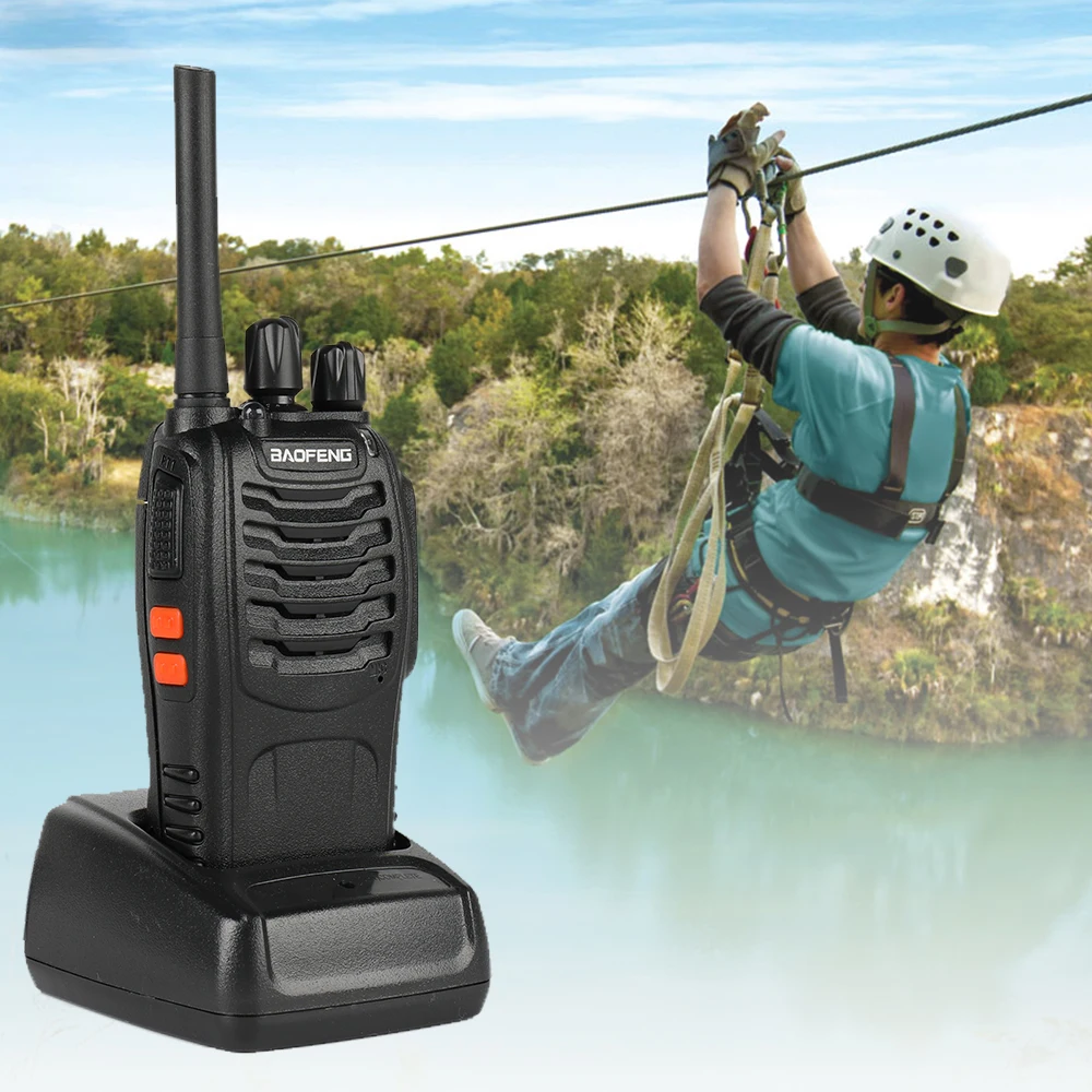 2 шт. Baofeng BF-88A FRS рация 0,5 Вт UHF 16 CH 462-467 МГц Ручной радиопередатчик двухстороннее радио обновленная версия BF-888s для нас