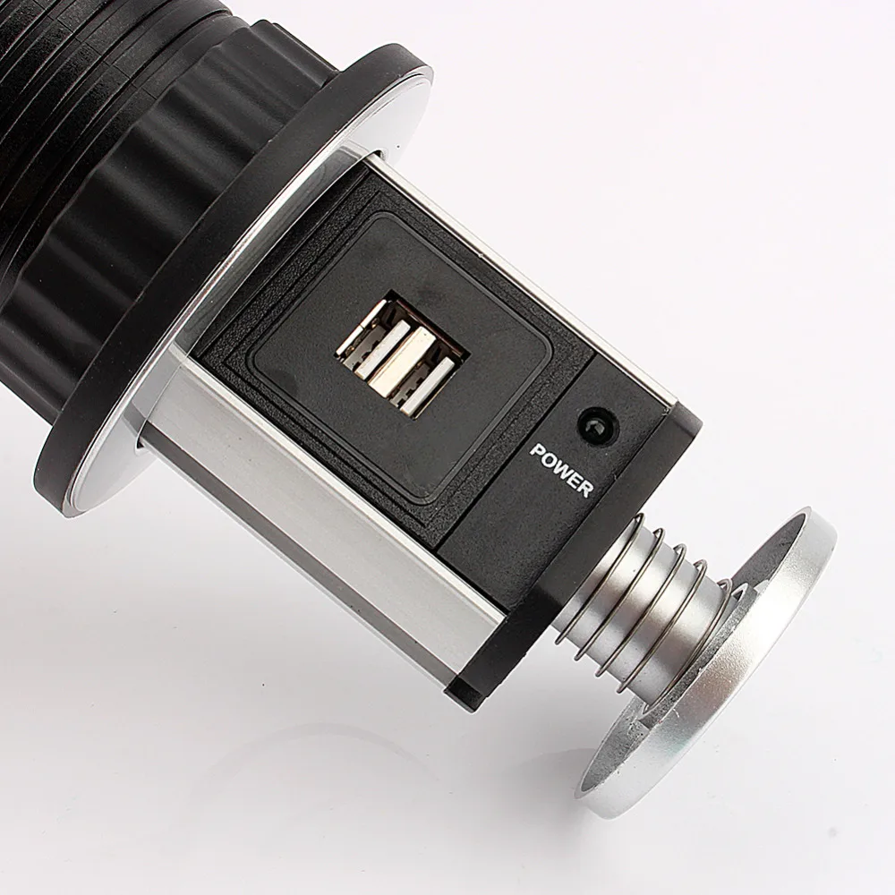 220V 16A всплывающее сокета hgzn Dual USB Порты и разъёмы Электрический настенный