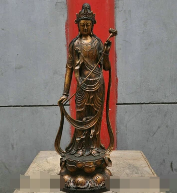 Xd 002629 26 Тибетского Буддизма Бронза Mahastamaprapta Амитабха Будды Скульптура|statue