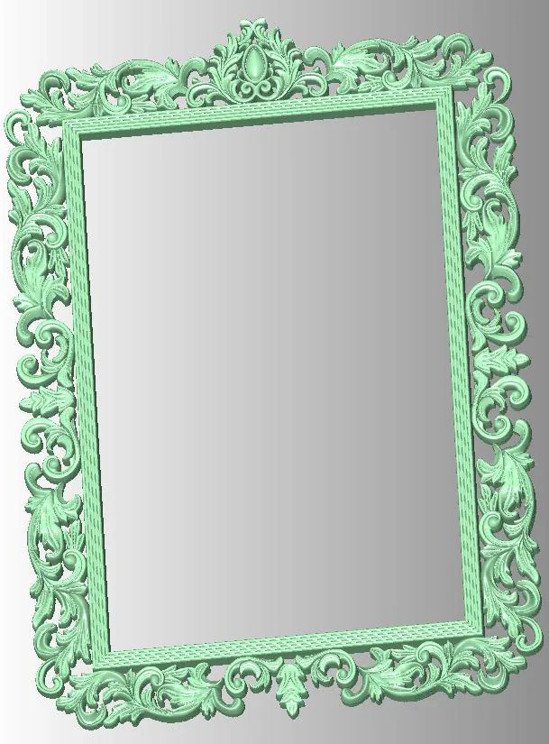 

Frame 3D model in STL format cnc carving engraving router relief Artcam Aspire F64
