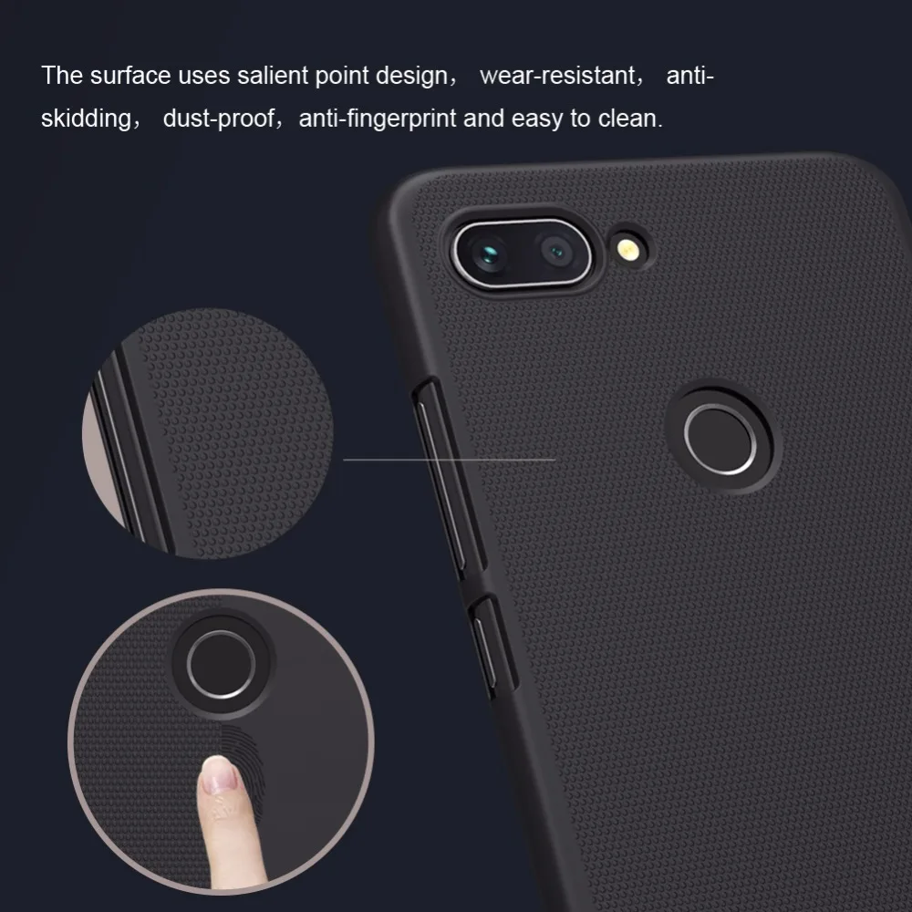 Чехол для Xiaomi mi 8 lite NILLKIN Супер Матовый экран жесткая задняя крышка из ПК чехол