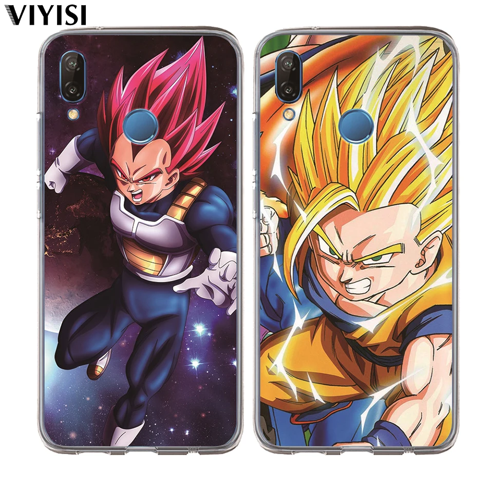 For Huawei P30 Lite Pro Y5II Y5 2017 Y6II Y6 Y7 Nova2 Nova3i Coque Etui Luxury Dragon Ball Super Son Goku Cartoon Phone Case |