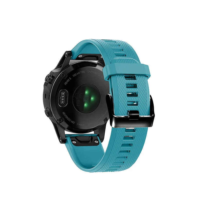 Sky Blue Ремешок для часов 22 мм для Garmin Fenix 5 Plus/Forerunner 935/Instinct Watch Quick Release силиконовый ремешок Easyfit - Цвет ремешка: Sky Blue