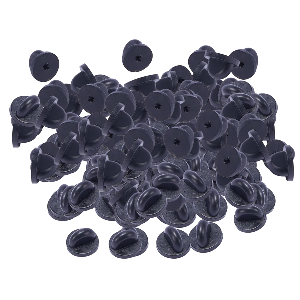 200 шт. безопасная брошка с замком ПВХ резиновые шпильки кнопки на спине застежки