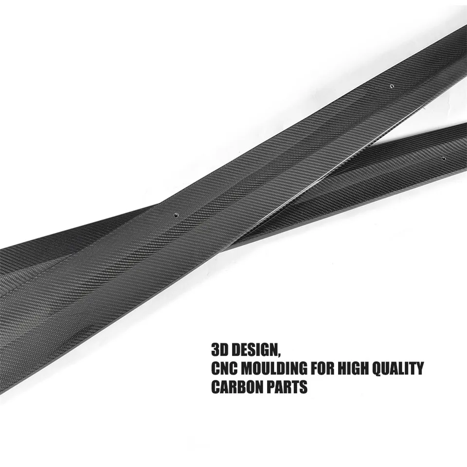 Carbon Fiber Side Skirt Skirts Apron For Volkswagen Scirocco R GTS 2009 2010 2011 2012 2013 2014 2015 2016 | Автомобили и
