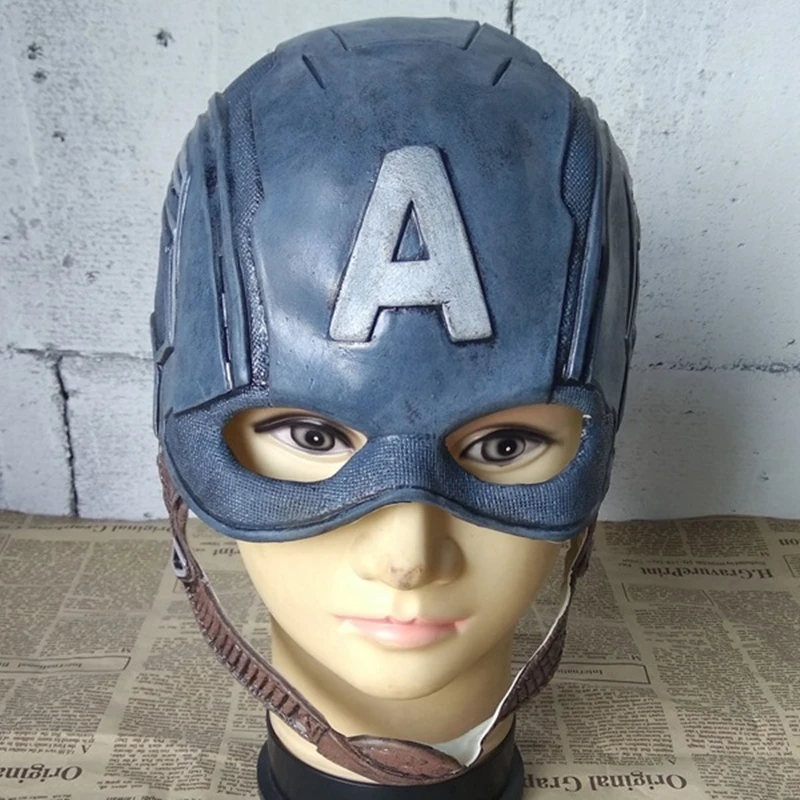 Фильм Капитан Америка 3 Civil War Капитан Америка Маска Косплей Steven Rogers супергерой латексный Шлем Хэллоуин для мужчин вечерние реквизит