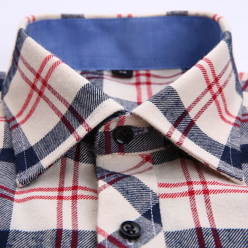 Новое поступление 2017 года Одежда высшего качества фланель Для мужчин Slim Fit