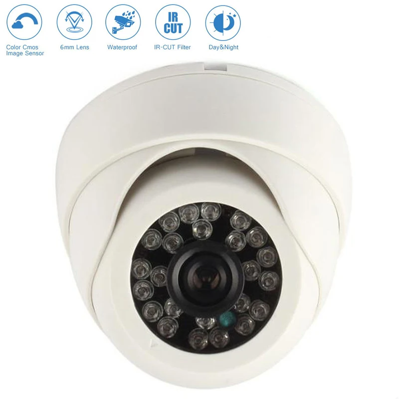 

1200TVL HD CCTV Surveillance Security Camera Outdoor IR Night Vision PAL 12V/2A10m IR 1/4'' CMOS 24 light analog camera CDS Auto