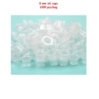 1000pcslot 8mm small size plastic tattoo ink cup tattoo accessories for tattoo gun needle ink tips