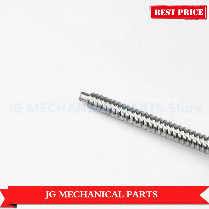 

Rolled Ballscrew RM1610 L=500mm C7+SFU1610 single ballnut with BK/BF12 end processing for CNC parts