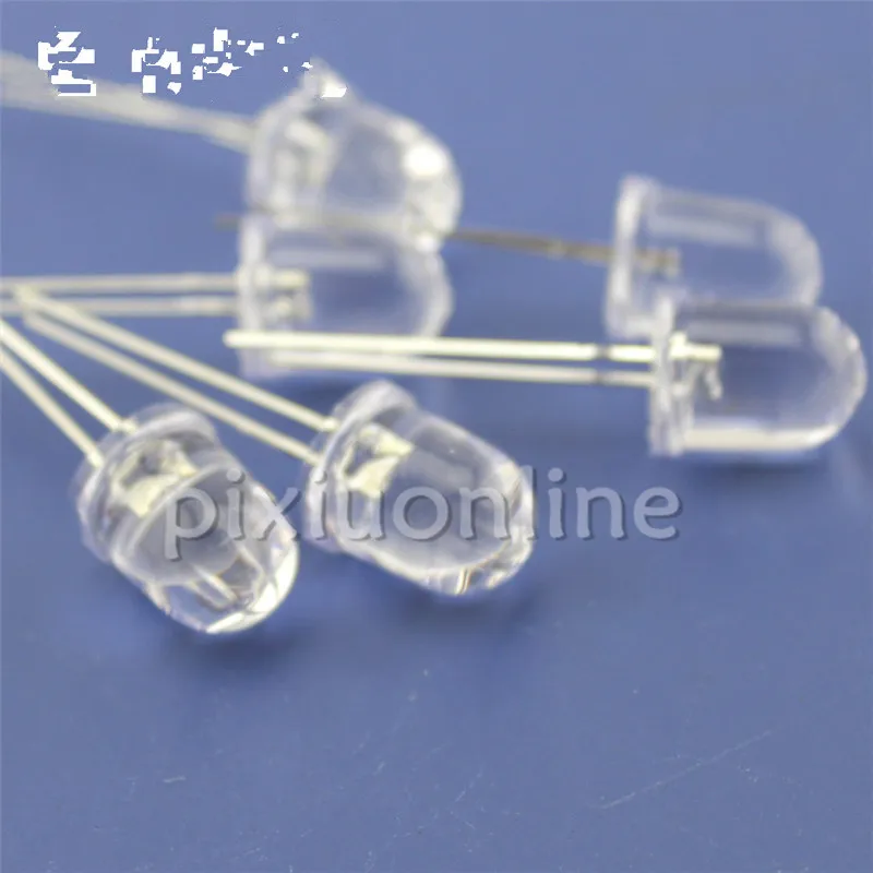 2pcs/pack 10mm Diameter J259b Large LED Beads Blue Red Green DIY Circuit Model Making Free Shipping Russia Sell at a Loss | Лампы и