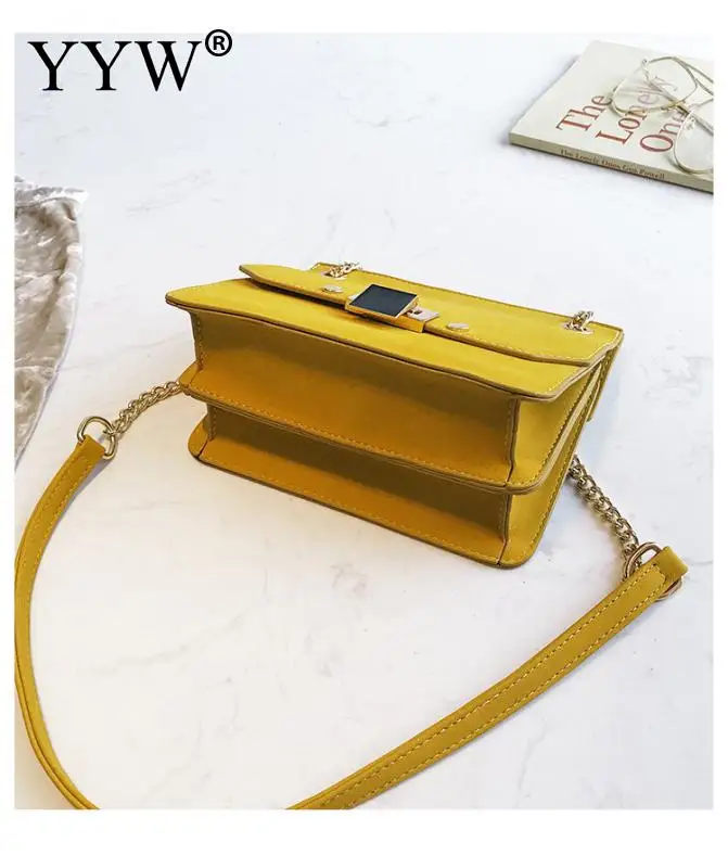 Модные желтые Для женщин мешок матовый одноцветное Цвета Mini Crossbody сумки на плечо Лидер продаж женские Искусственная кожа Bolsos Mujer черный