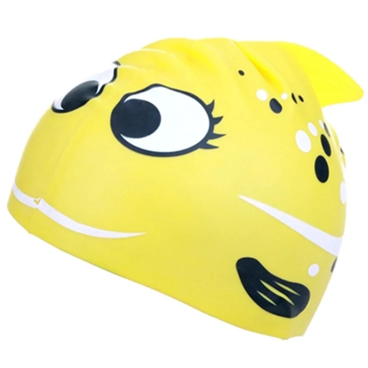 Children's Swimming Cap Cartoon Fish Silicon Waterproof Protect Ear Shark Shape Swim Pool Hat 18*18cm Children Caps | Спорт и