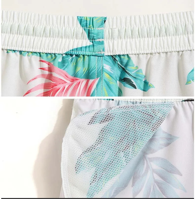2018 летние пляжные шорты WomenSwimwear бикини женский с цветочным принтом мини Гавайи