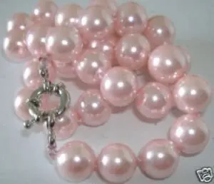 

Удобное ожерелье с подвеской AAA 14 мм розовая раковина, жемчужина 18 дюймов