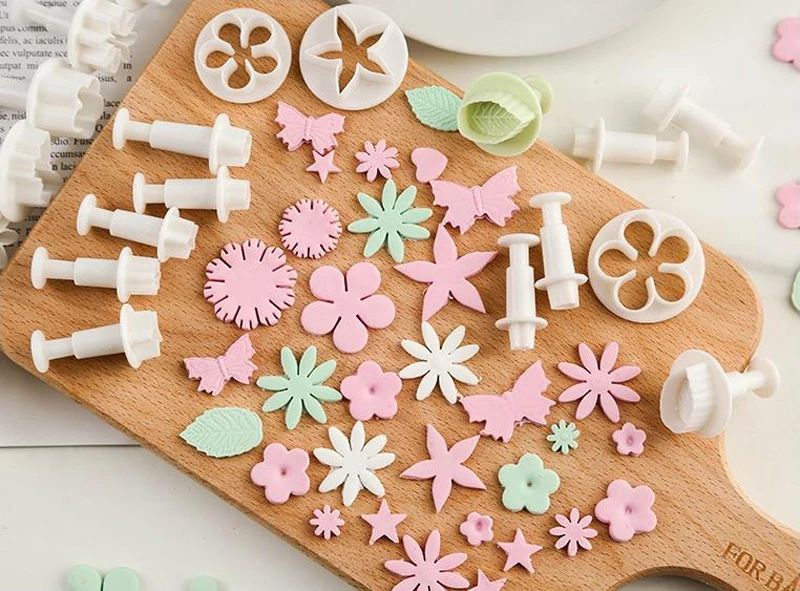 3/4/7 шт. сахара Fondant(сахарная) резак Пластик торт форма для выпечки тортов с помадной начинкой декоративная форма плунжера Мини звезды сливы форма «цветок» бабочка услышать