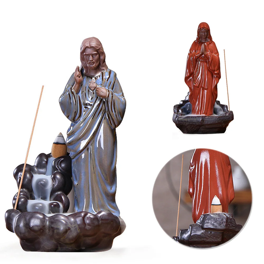 Керамическая курильница с дымом водопад держатель для распространения