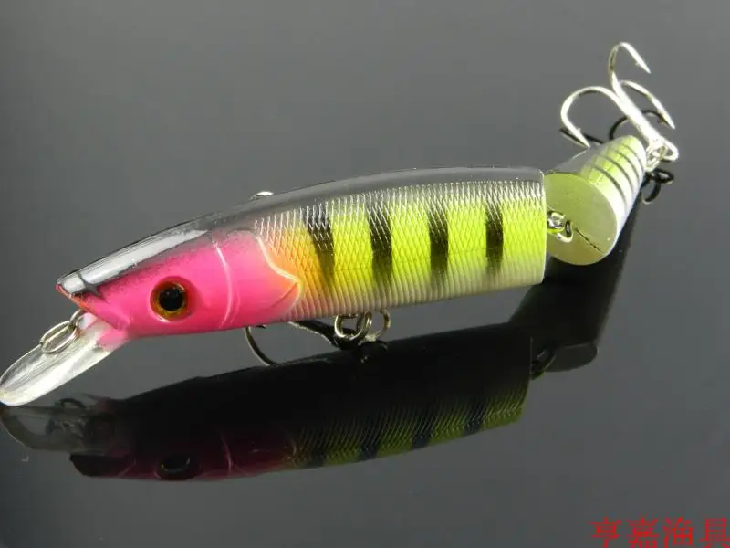 

5 шт. Объединенная гольян рыболовная приманка воблер секций жесткие приманки колебание медленно плавающий приманки 14 см-20,2 г (JM007)