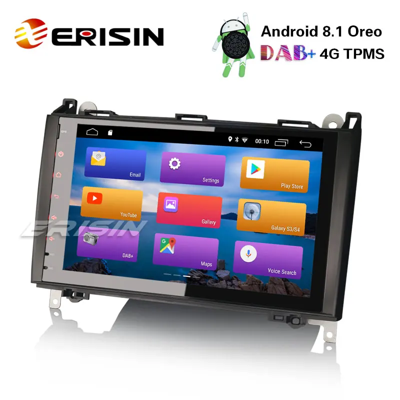 Erisin ES2892B 9 &quotНовый Android 8 1 автомобиля gps навигации радиостанция DAB + 4 г без DVD для Benz A