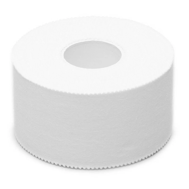 Macure Tape 2,5 см x 10 м Спортивная ткань белая спортивная лента оптом упаковка 12 рулонов легко рвать вручную с зигзагообразными краями