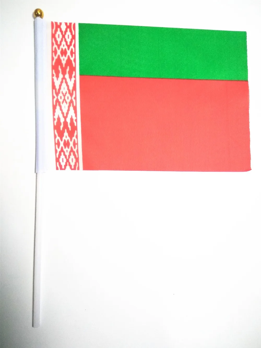 Оптовая продажа ручные волнистые баннеры белые маленькие государственные флаги