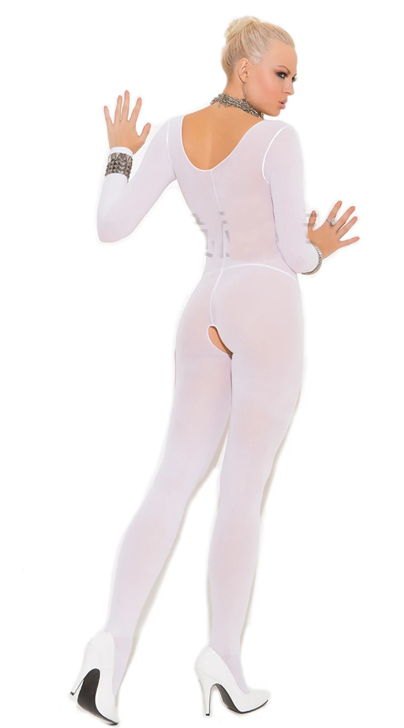 Прозрачные эротические колготки унисекс большие размеры с открытым шаговым швом