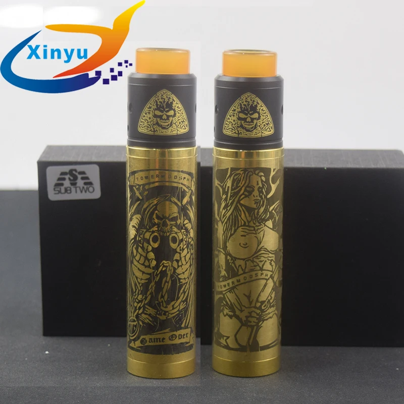 2 шт. sob mod kit набор электронных сигарет батарея 18650 диаметр 24 мм механический мод