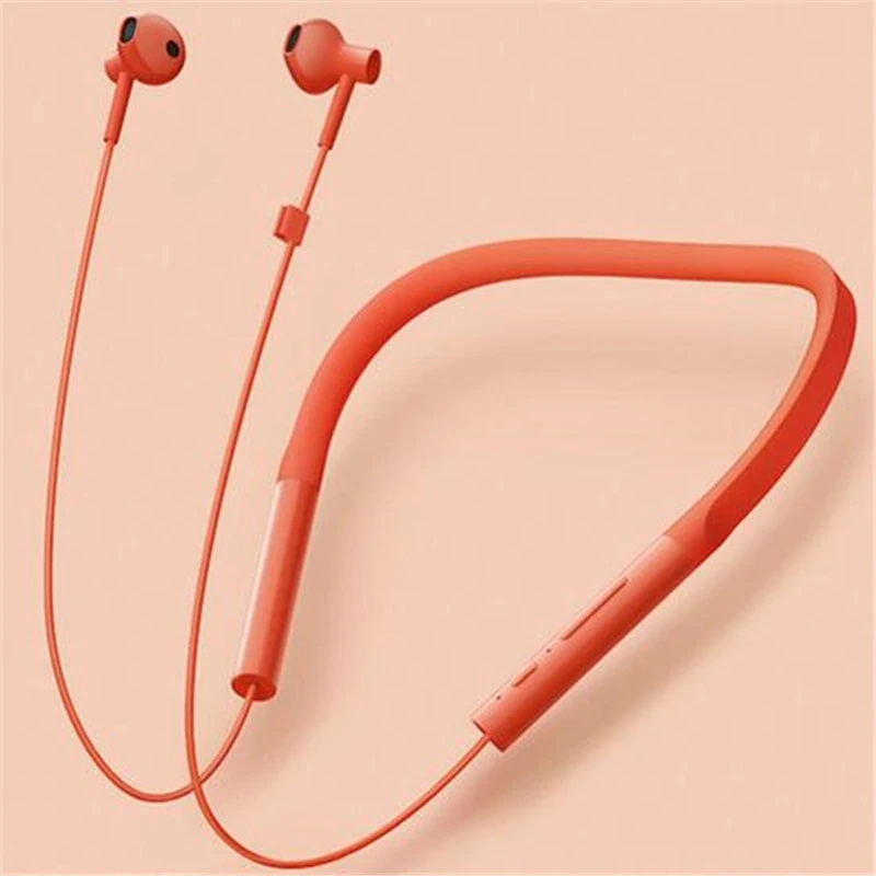 Red Xiao mi Bluetooth гарнитура Молодежная версия шейные спортивные наушники Быстрая зарядка mi беспроводные наушники - Цвет: Red