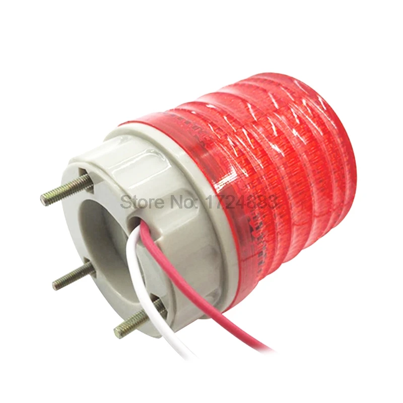Зуммер стробсигнала Предупреждение светильник N-5041J 12V 24V 220V Индикатор светильник Светодиодный лампа Малый мигающий светильник охранной сигнализации