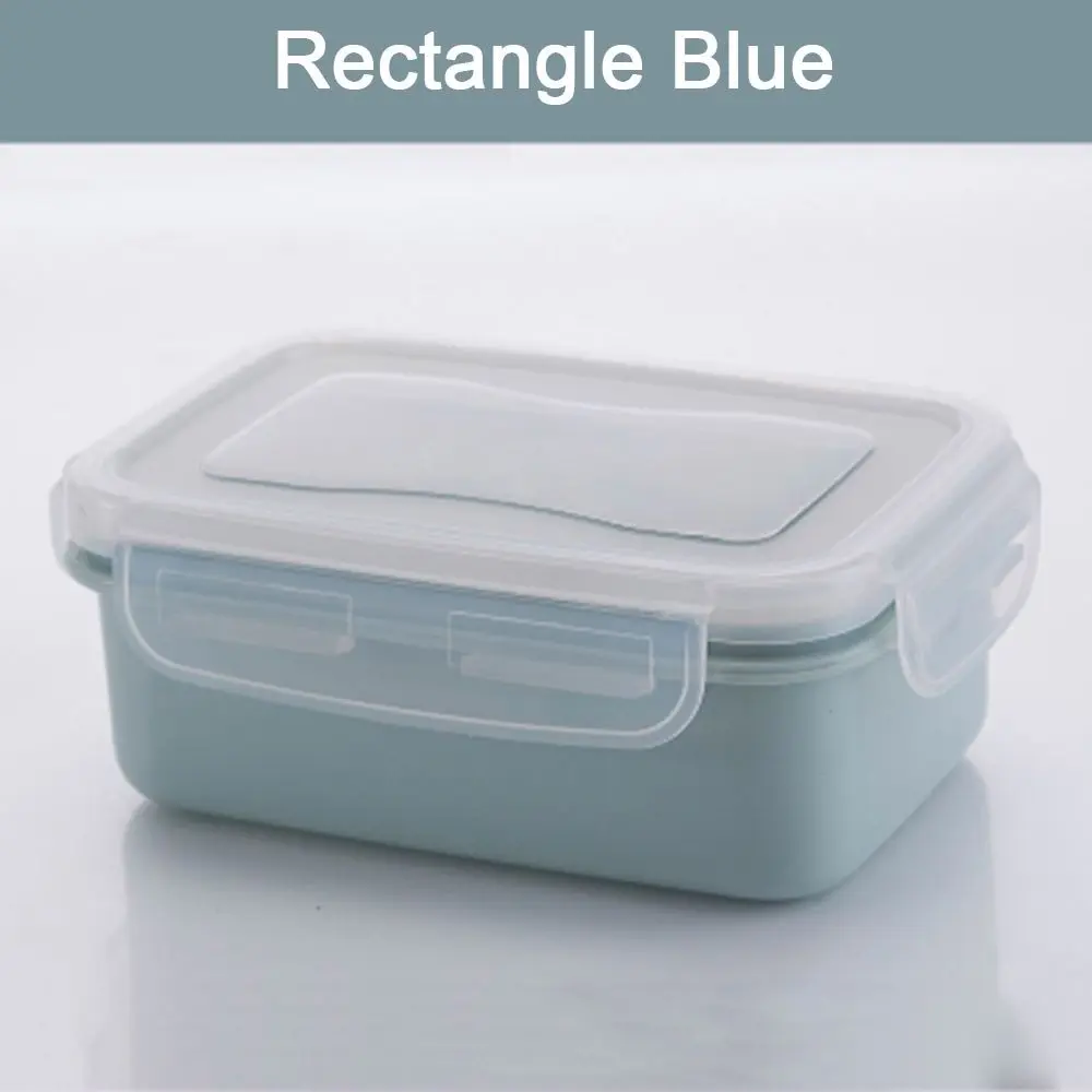 Rectangle blue LASPERAL 1 шт., кухонный прозрачный герметичный холодильник для еды, контейнер для хранения свежих специй, Ланч-бокс - Цвет: Rectangle blue
