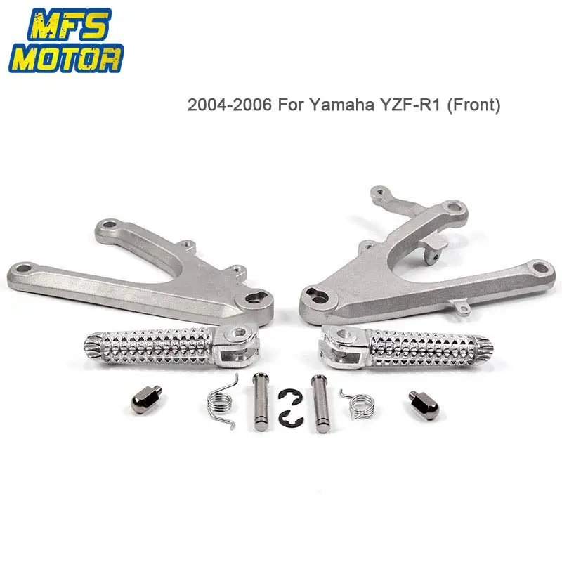 MT390-010 Спереди и сзади Пассажирские подножки для Yamaha YZF R6 R6S R1 Кронштейн Подножки YZF-R6 YZF-R1 YZF-R6S подставки для ног - Цвет: MT390-010