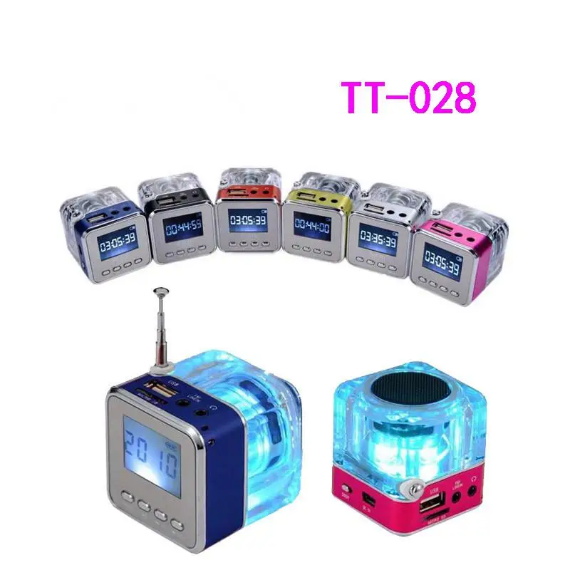 Nizhi TT 028 мини usb MicroSD карта fm радио ЖК дисплей динамик музыкальный mp3