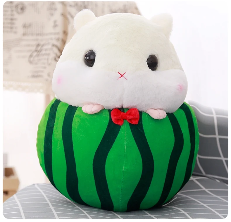 1 шт. 30/45 см Kawaii хомяк плюшевые игрушки куклы мультфильм животных хомяк обратиться к фруктов куклы творческий Новое поступление на год подарок для детей