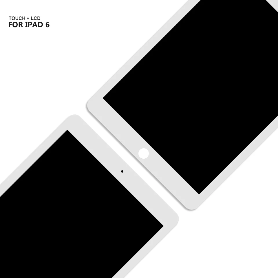 Для iPad 6 ЖК-дисплей сенсорный экран дигитайзер панель сборка Замена для iPad Air 2 A1566 A1567