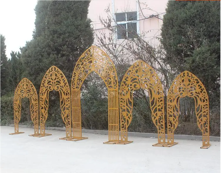 New Chinese tieyi wedding stage background butterfly valley welcome area scene layout outdoor wedding props.