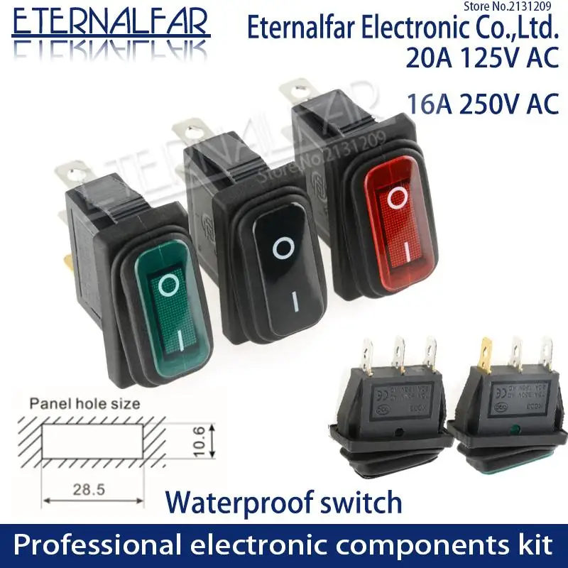 KCD1 KCD2 KCD4 KCD6 On Off 10A 16A 20A 125V 250V AC сверхмощный DPST герметичный водонепроницаемый авто лодка морской тумблер кулисный переключатель с