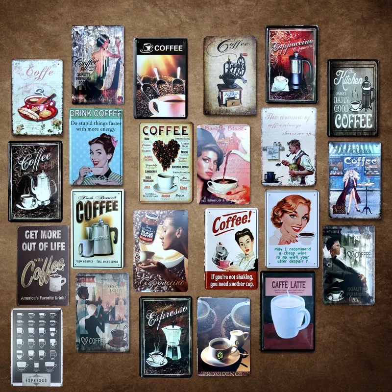 Кофейный если вы не встряхиваетесь винтажный жестяной знак стандартный