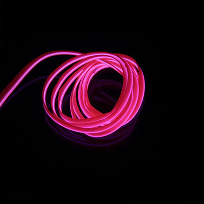 1 м EL Мягкая трубка полосы Neon провода для дома Авто украшения сгибаемый гибкий