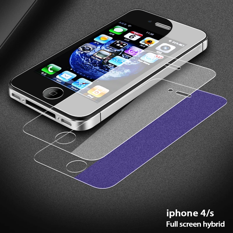 Защитное закаленное стекло для iPhone 4 5 защита от синего света прозрачное