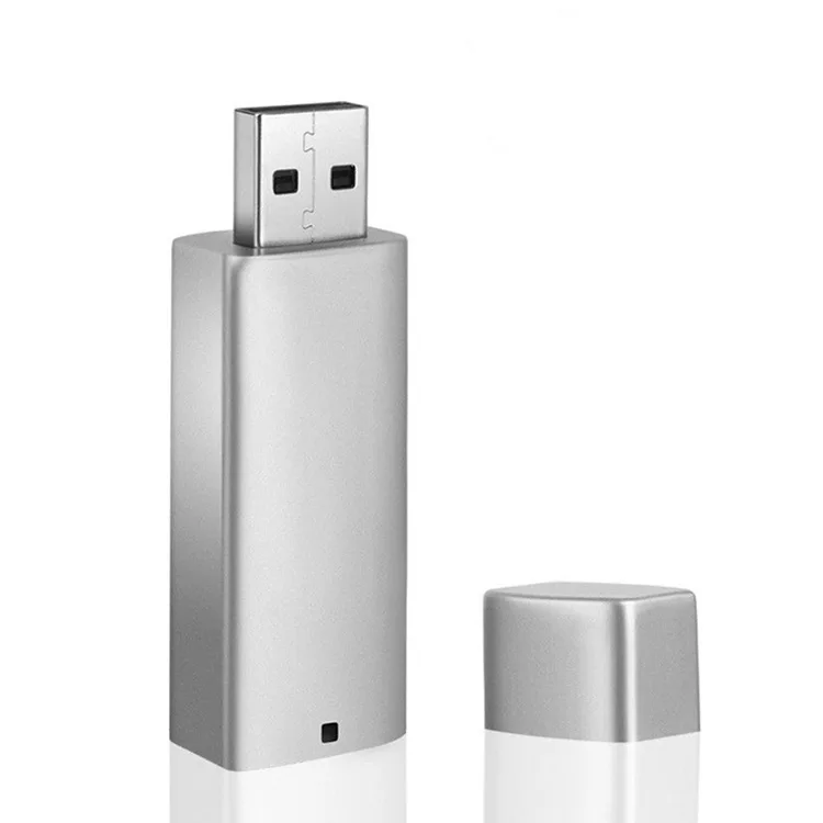 Серебристый Мини USB флеш-накопитель U диск локатор Wi-Fi умная Запись голоса gps позиционирование устройство брелок инструмент Многофункциональный флешка - Цвет: Серебристый