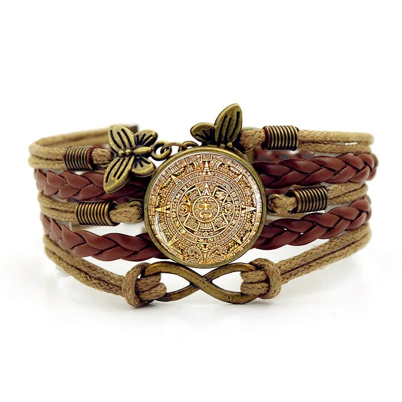 Pulseiras Feminina настоящий Новый 2019 простой модный мужской календарь Майя время