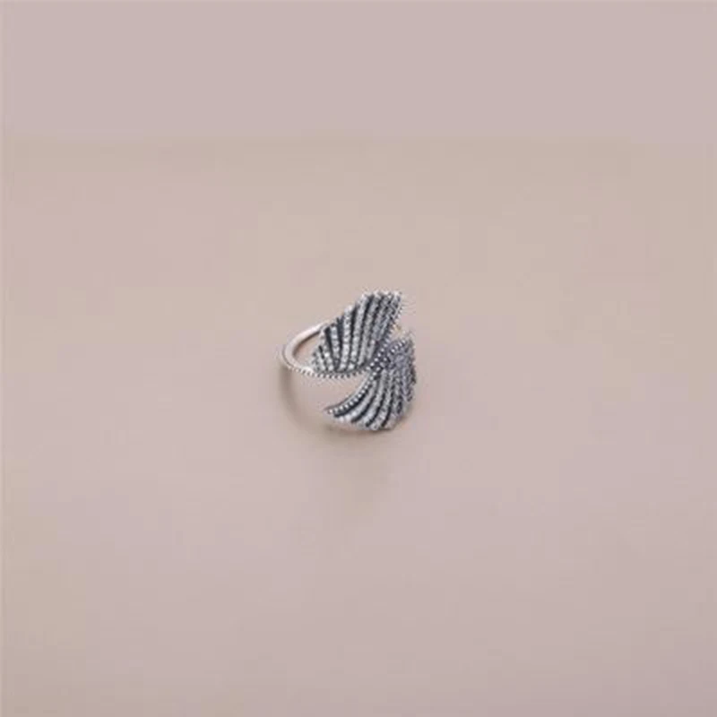 Feather Finger Ring 925 Sterling Silver Phoenix Angel Wings Rings for Women Wedding Band Jewelry | Украшения и аксессуары