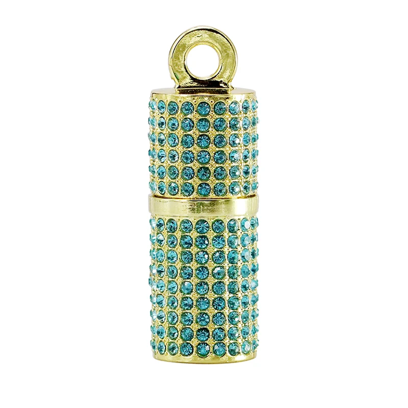 Новый цилиндрический USB флеш накопитель Bling Diamond ожерелье ювелирные изделия 32 ГБ 16