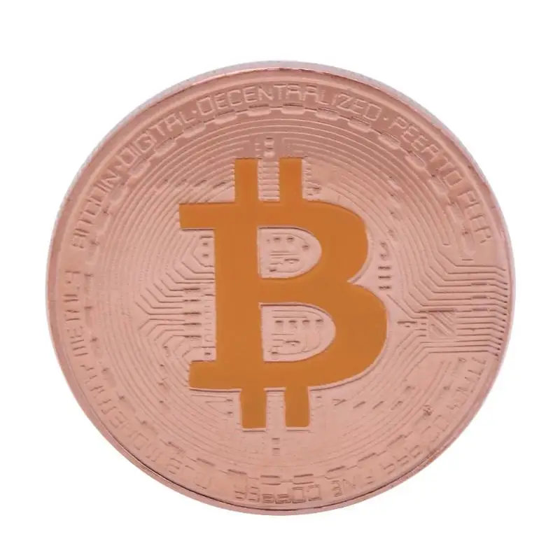 Бронзовый физический Биткоин Casascius Бит монета BTC с футляром подарок