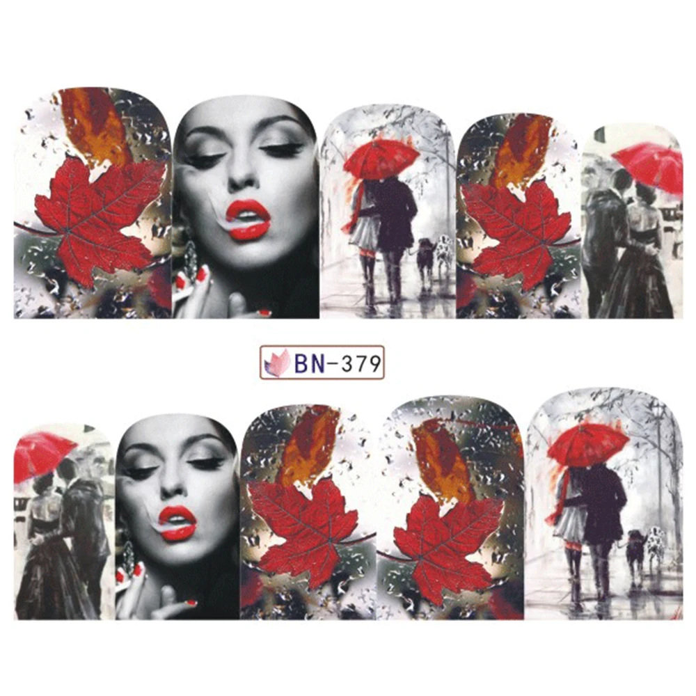 Аксессуары/наборы романтические красные красивые женские водные переводные