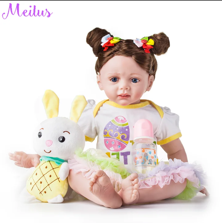 60 см силиконовые виниловые игрушки Reborn Baby Doll для девочек принцесса малыш живые