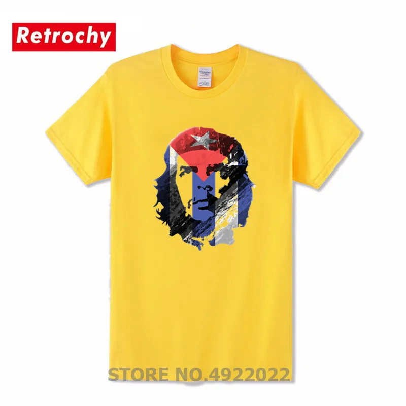 Футболка Che Guevara мужская с изображением флага Кубы повседневная хлопковая